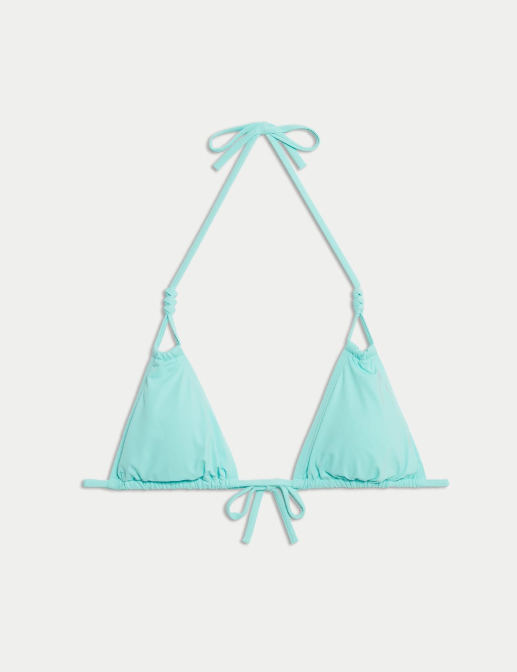 Knot Front Triangle Bikini Top