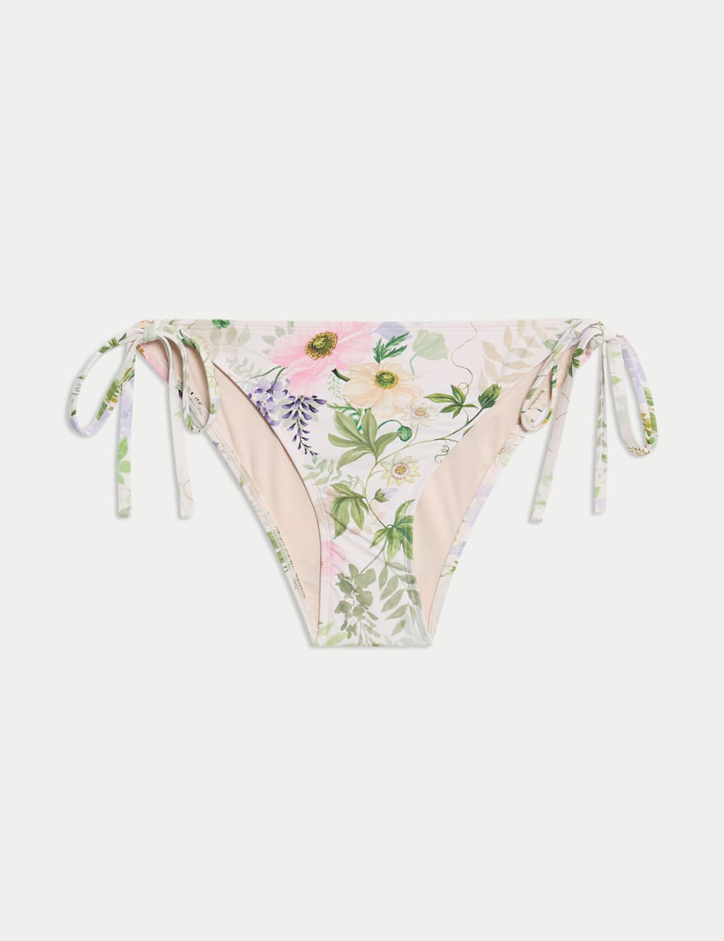 Printed Tie Side Bikini Bottoms