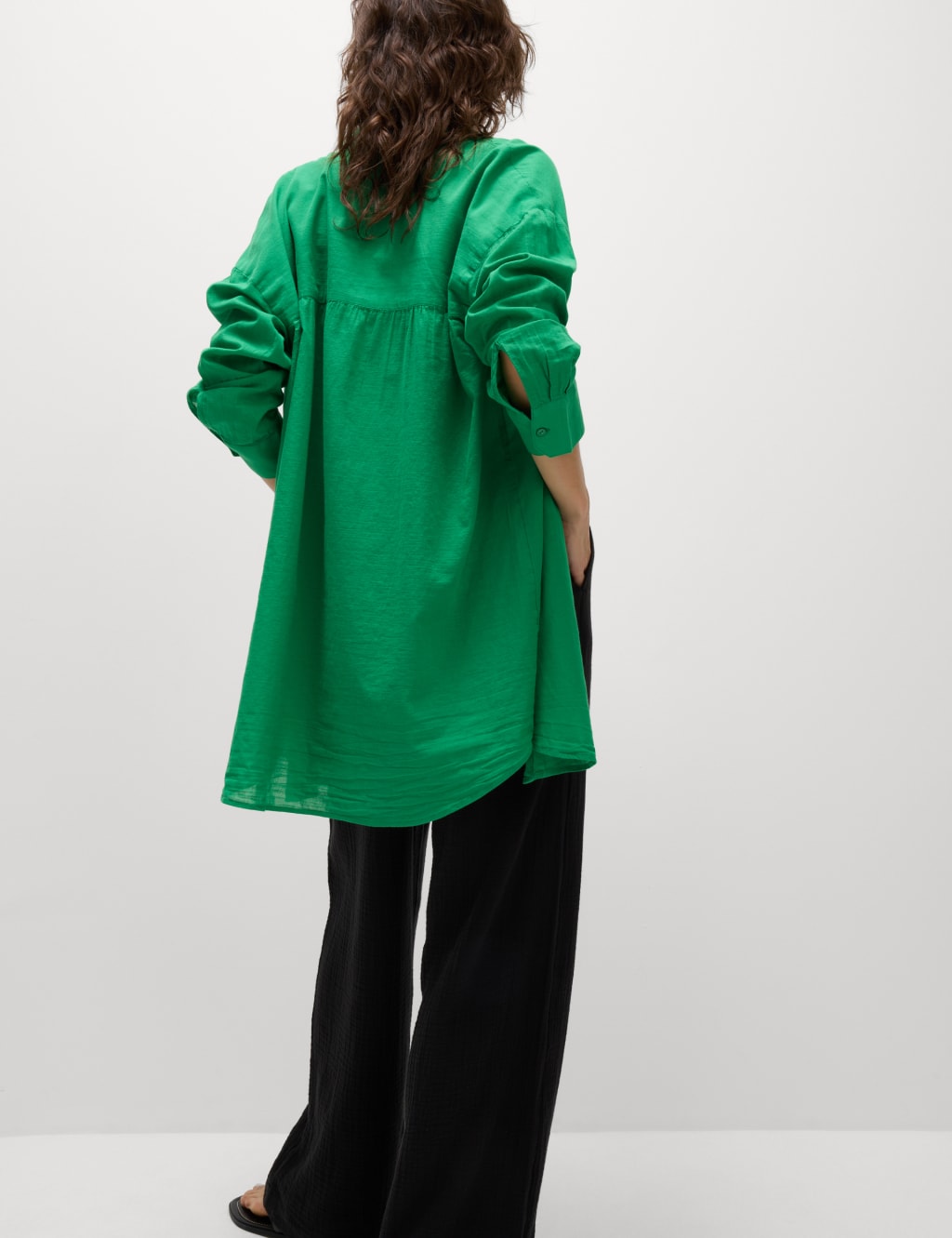 Pure Cotton Collared Beach Shirt