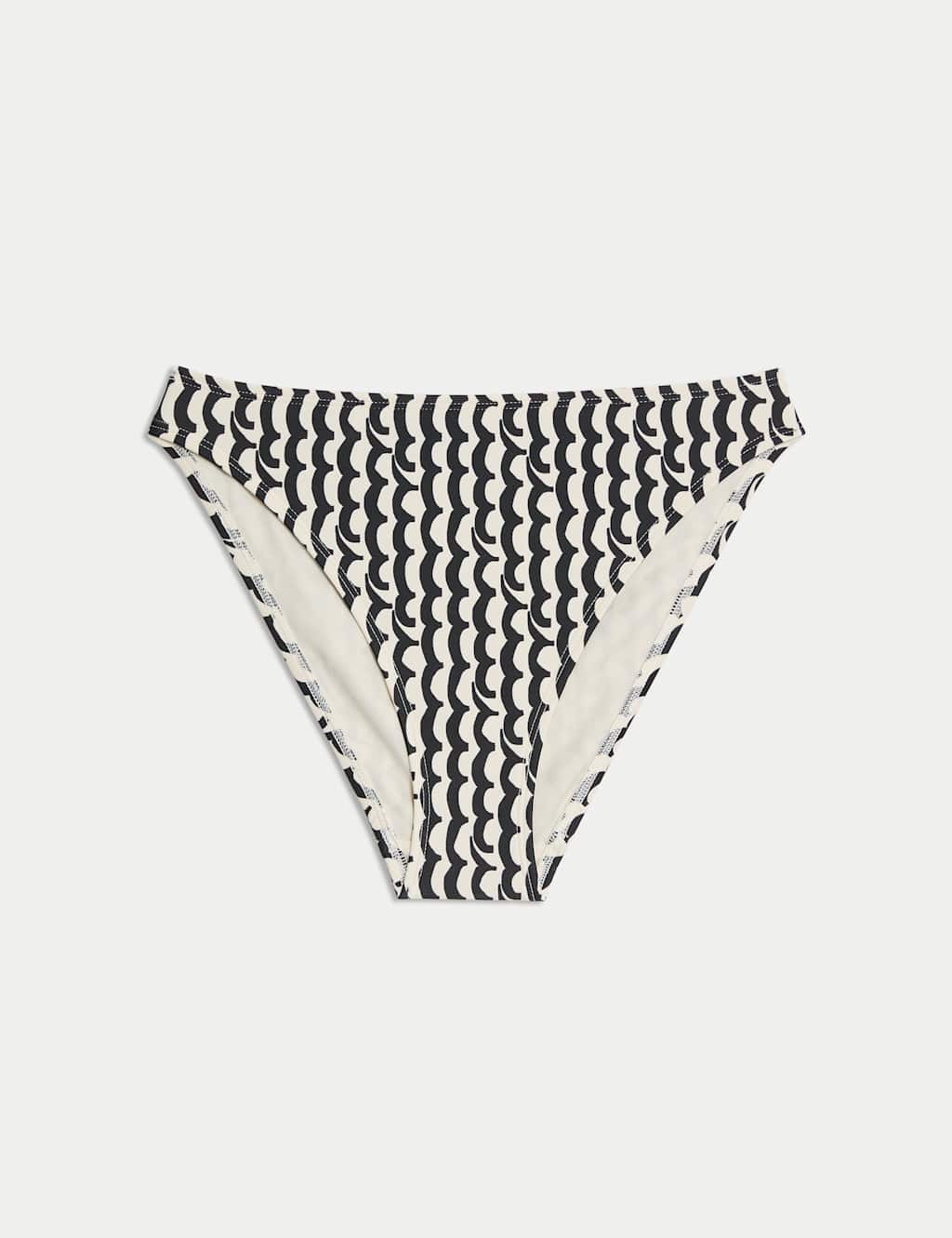 Printed High Leg Bikini Bottoms