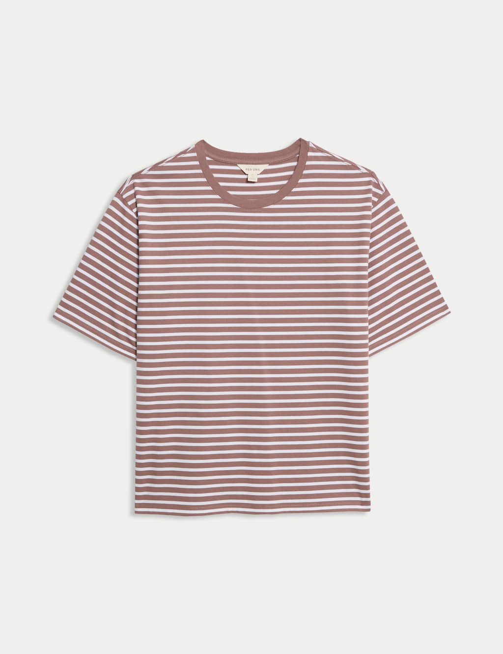 Pure Cotton Striped Oversized Boxy T-Shirt