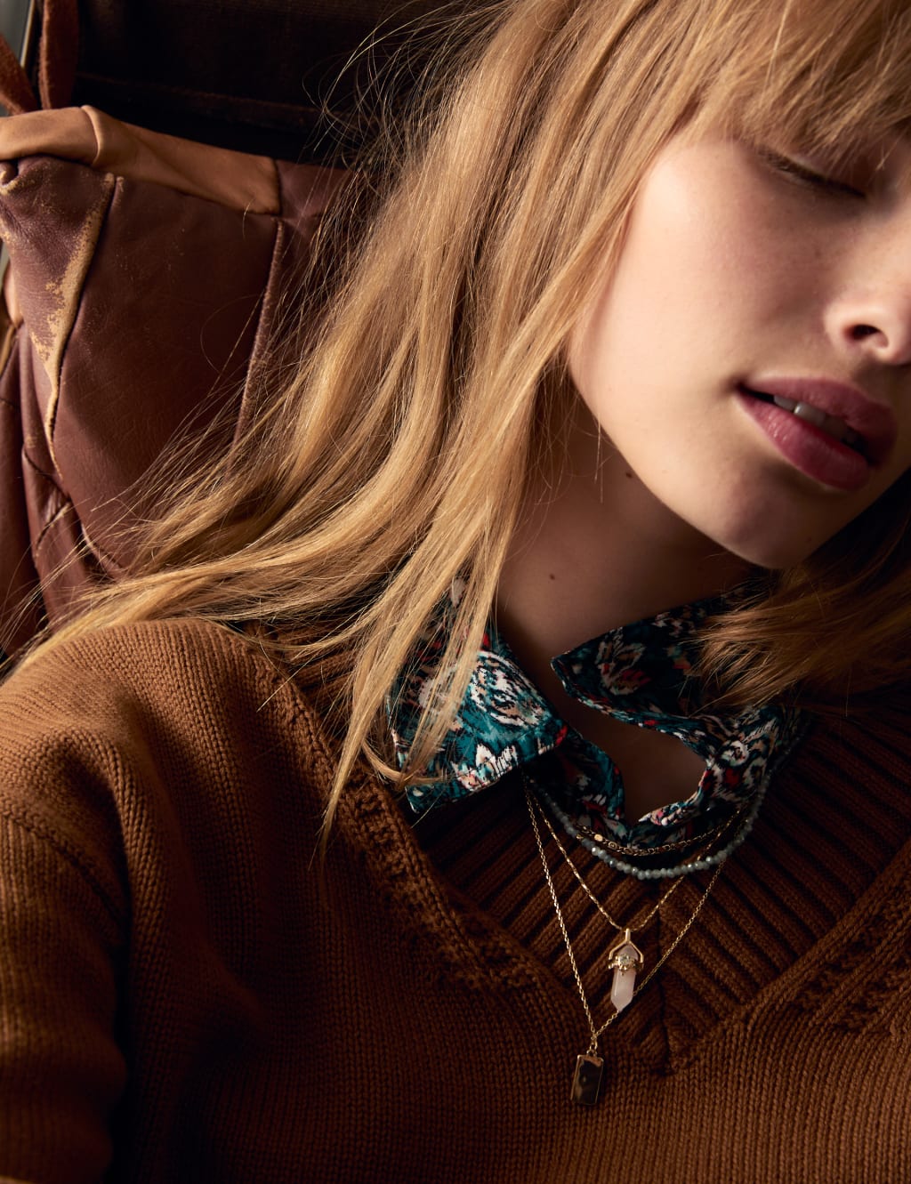 Per Una V Neck Knitwear at M S