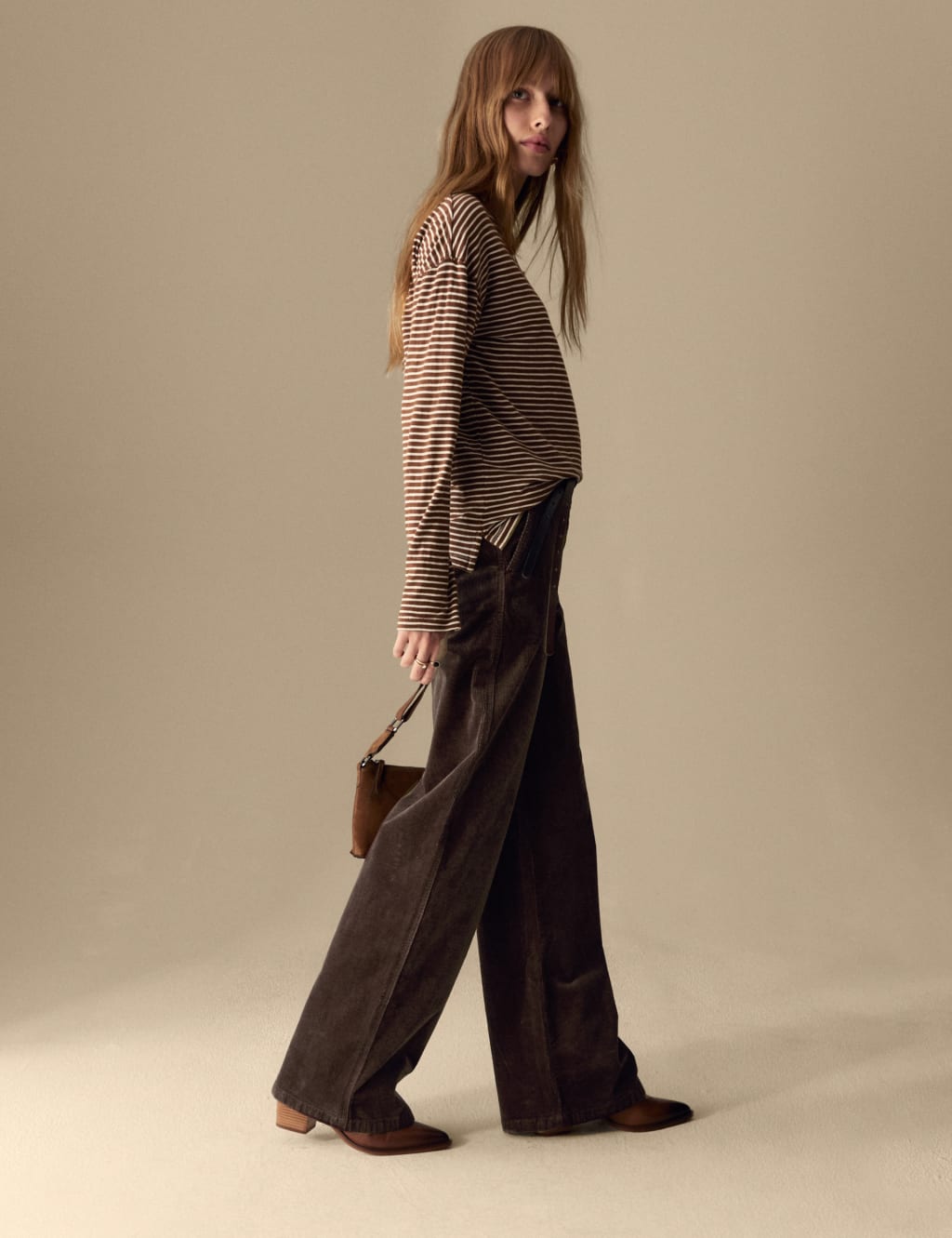 Per Una Brown Trousers Shorts at M S
