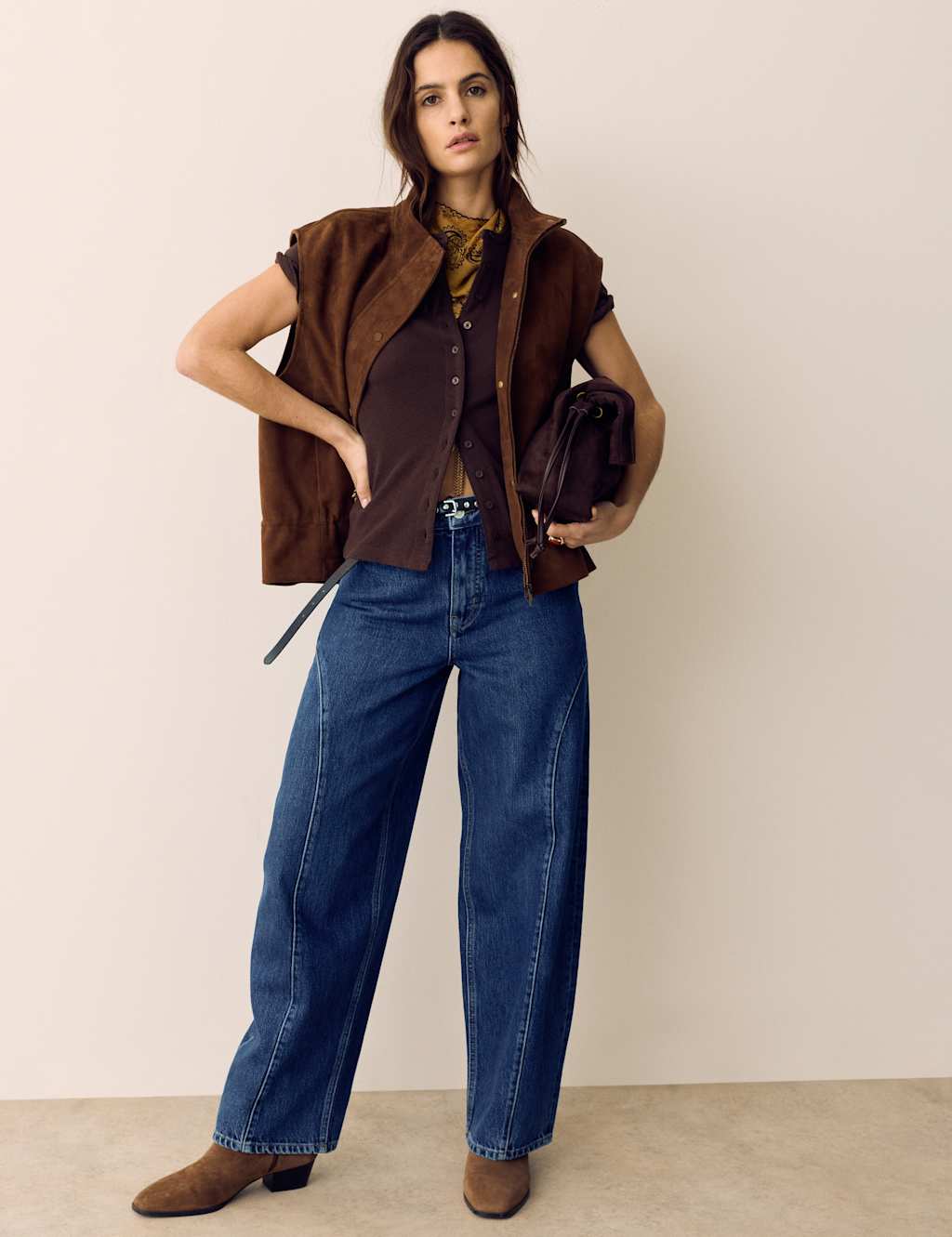Per Una Women's Western Tapered Jeans - 12 - Medium Indigo