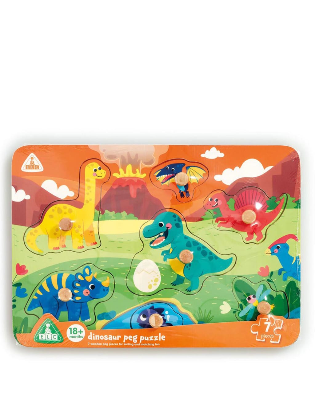 Dinosaur Peg Puzzle (18+ Mths)