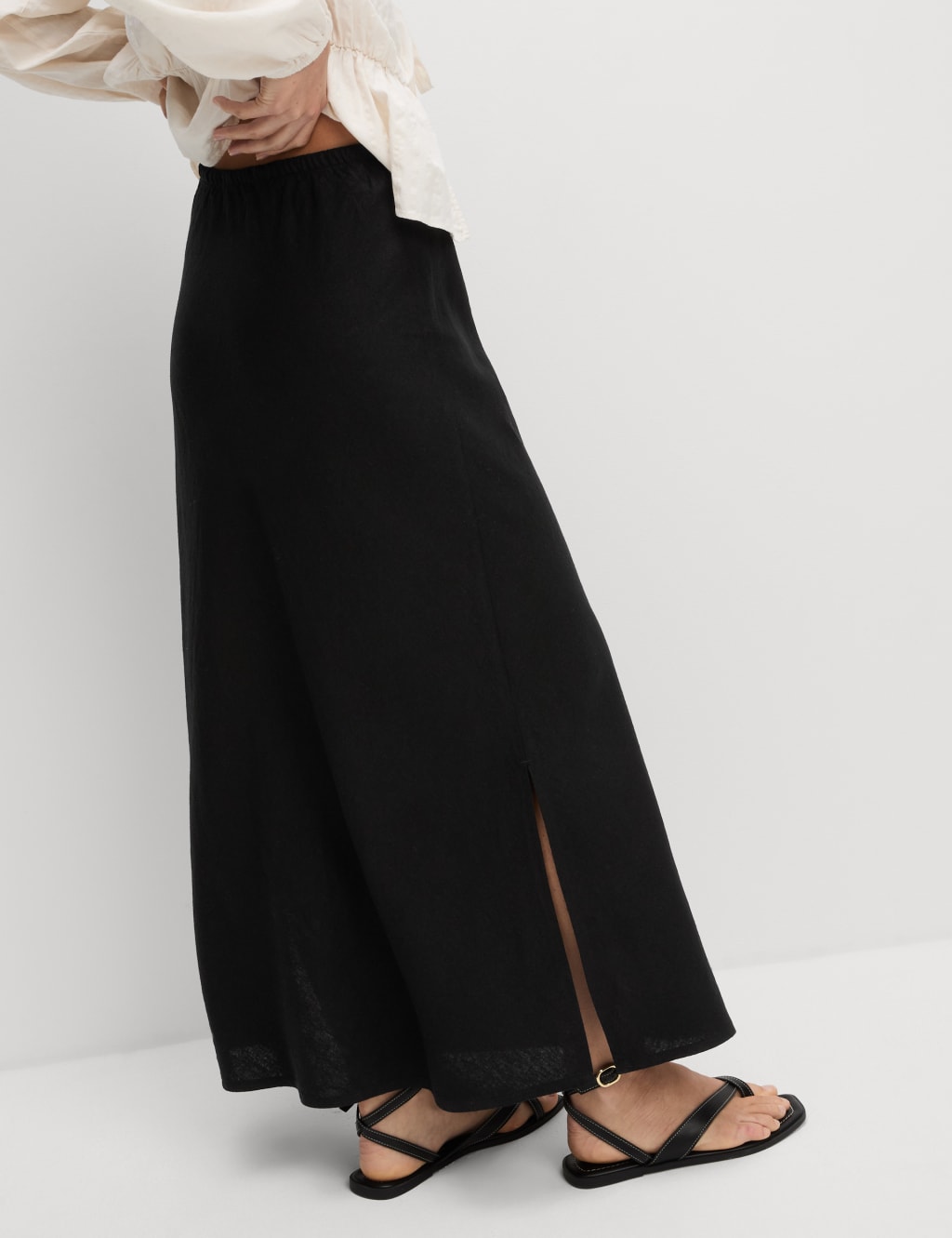 Bias Cut Maxi Skirt