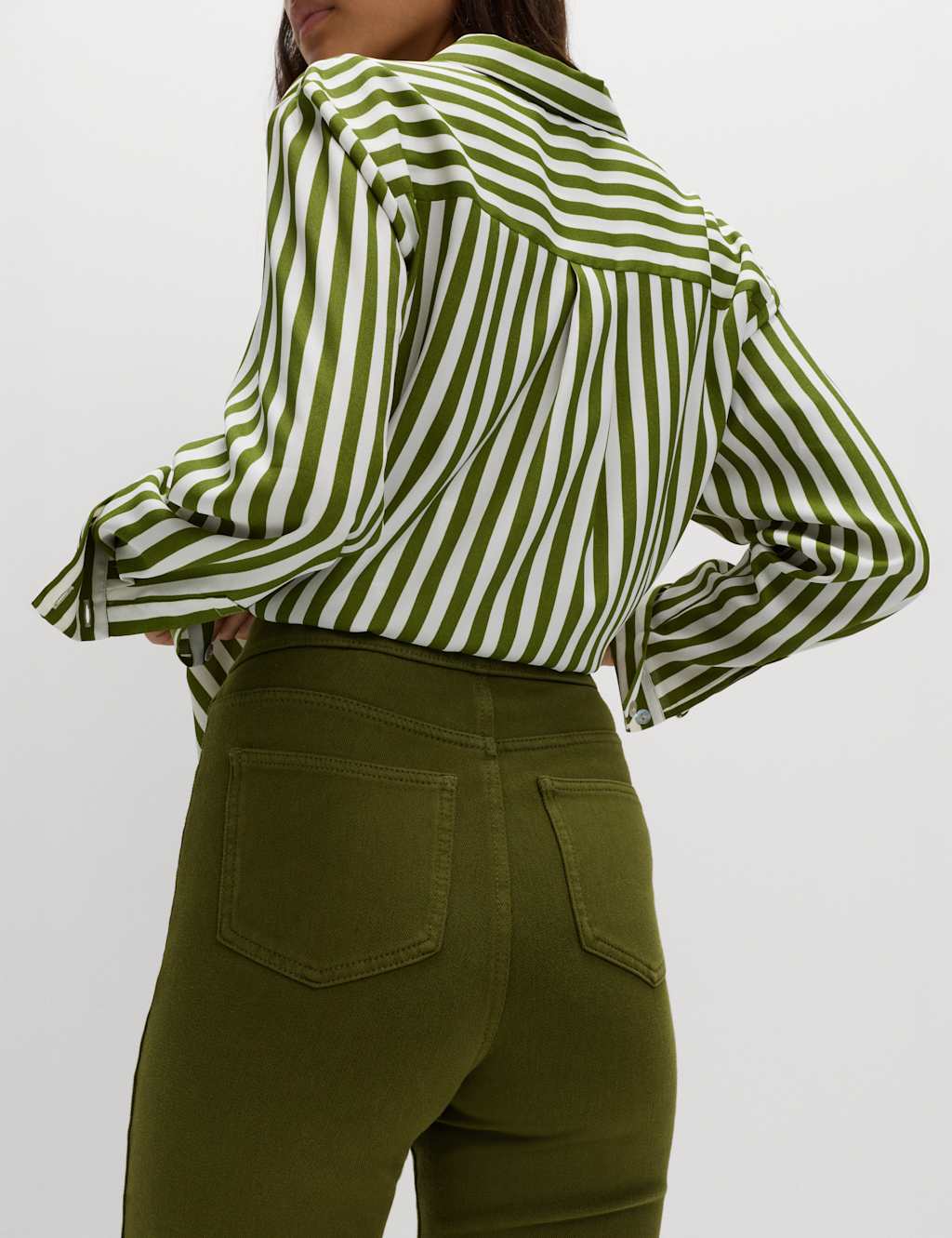 M&S High Waisted Cosy Jeggings Olive