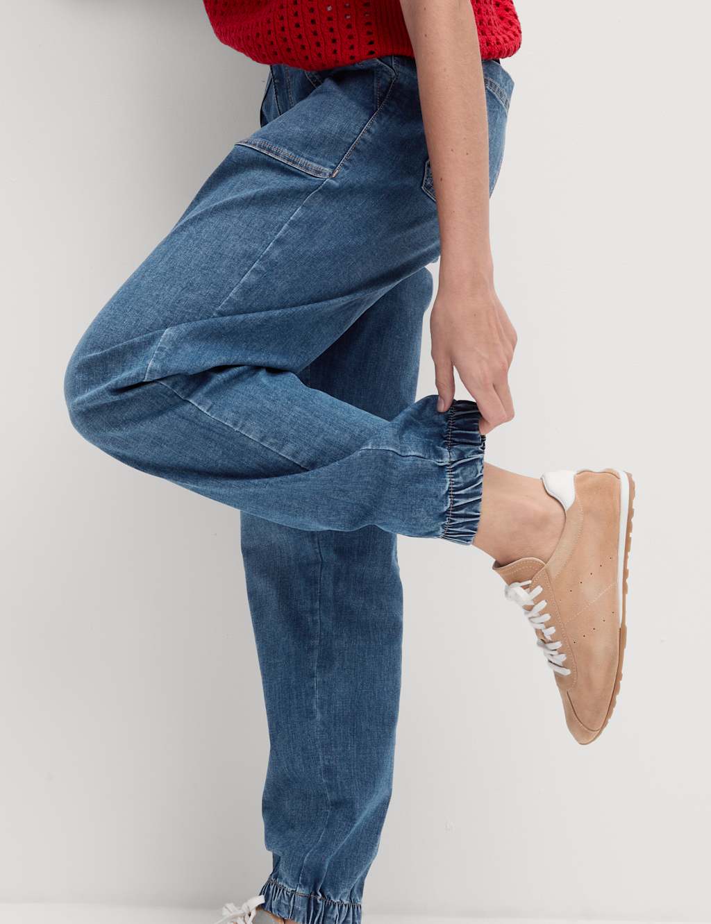 Cotton Blend Slim Fit Joggers