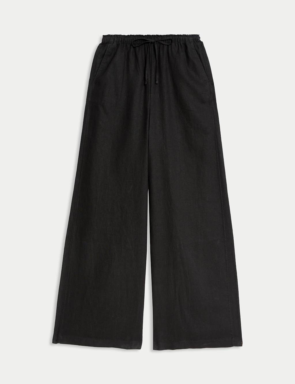 Pure Linen Palazzo Trousers