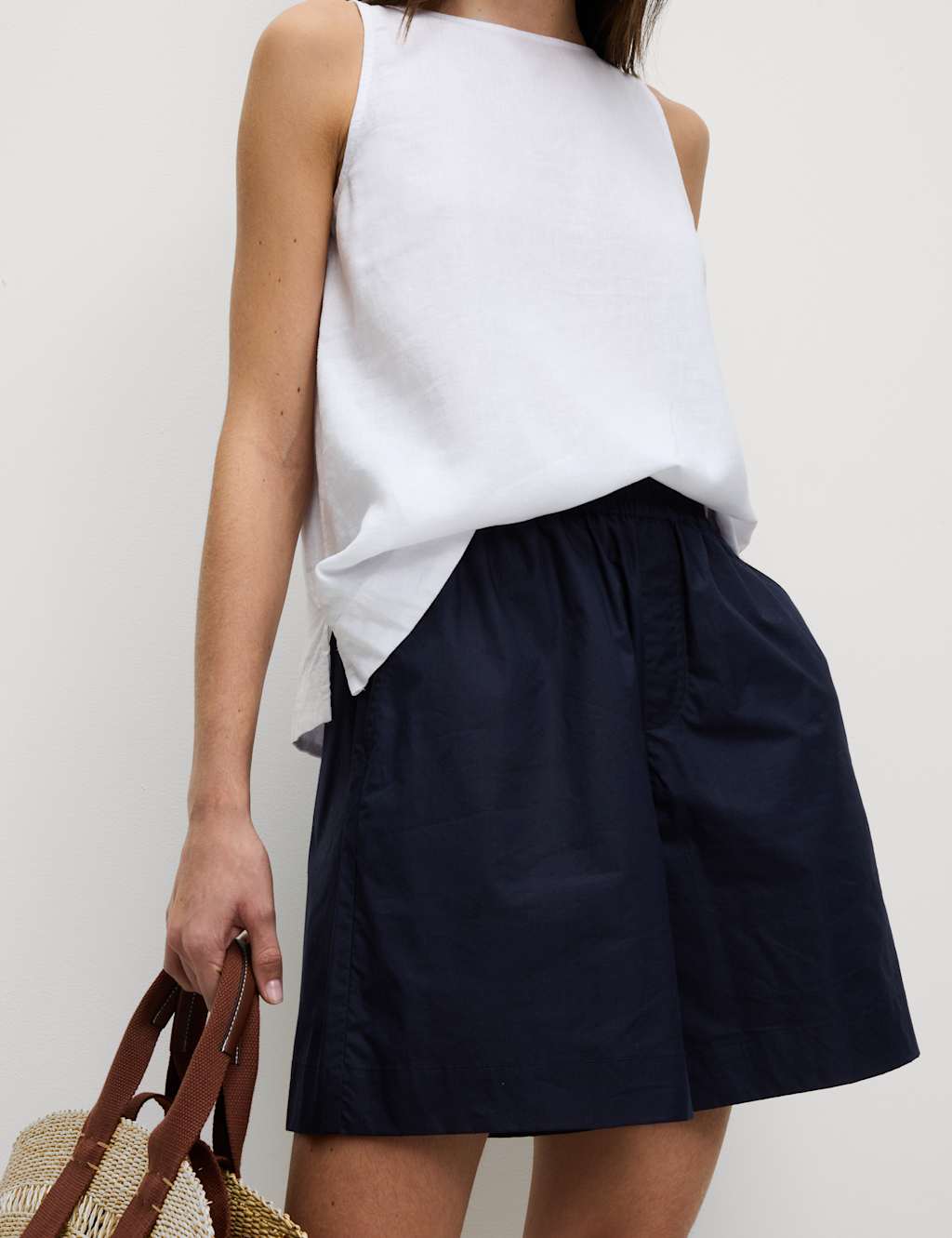 Pure Cotton High Waisted Shorts