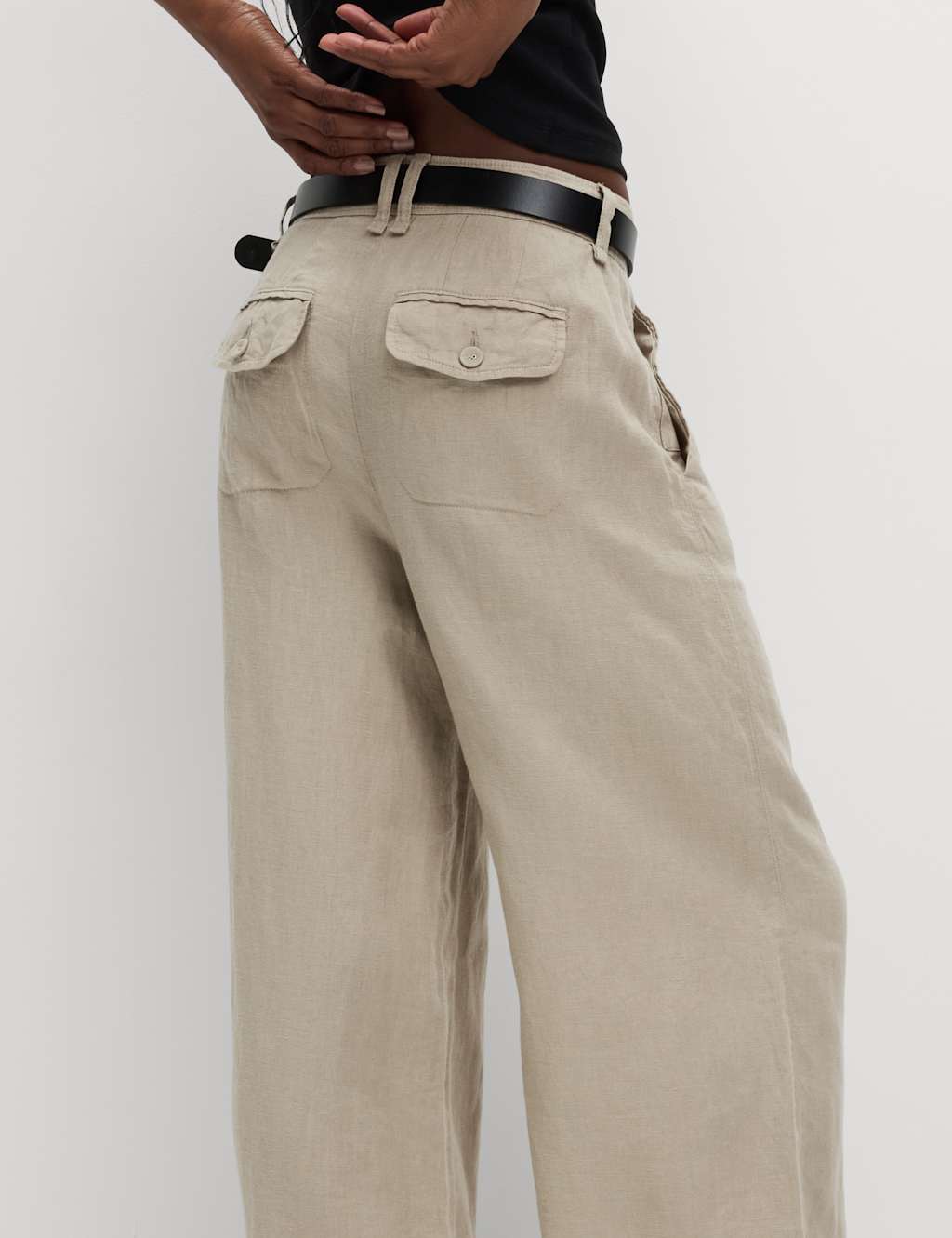 Women s Wide Leg Linen Shop at M S