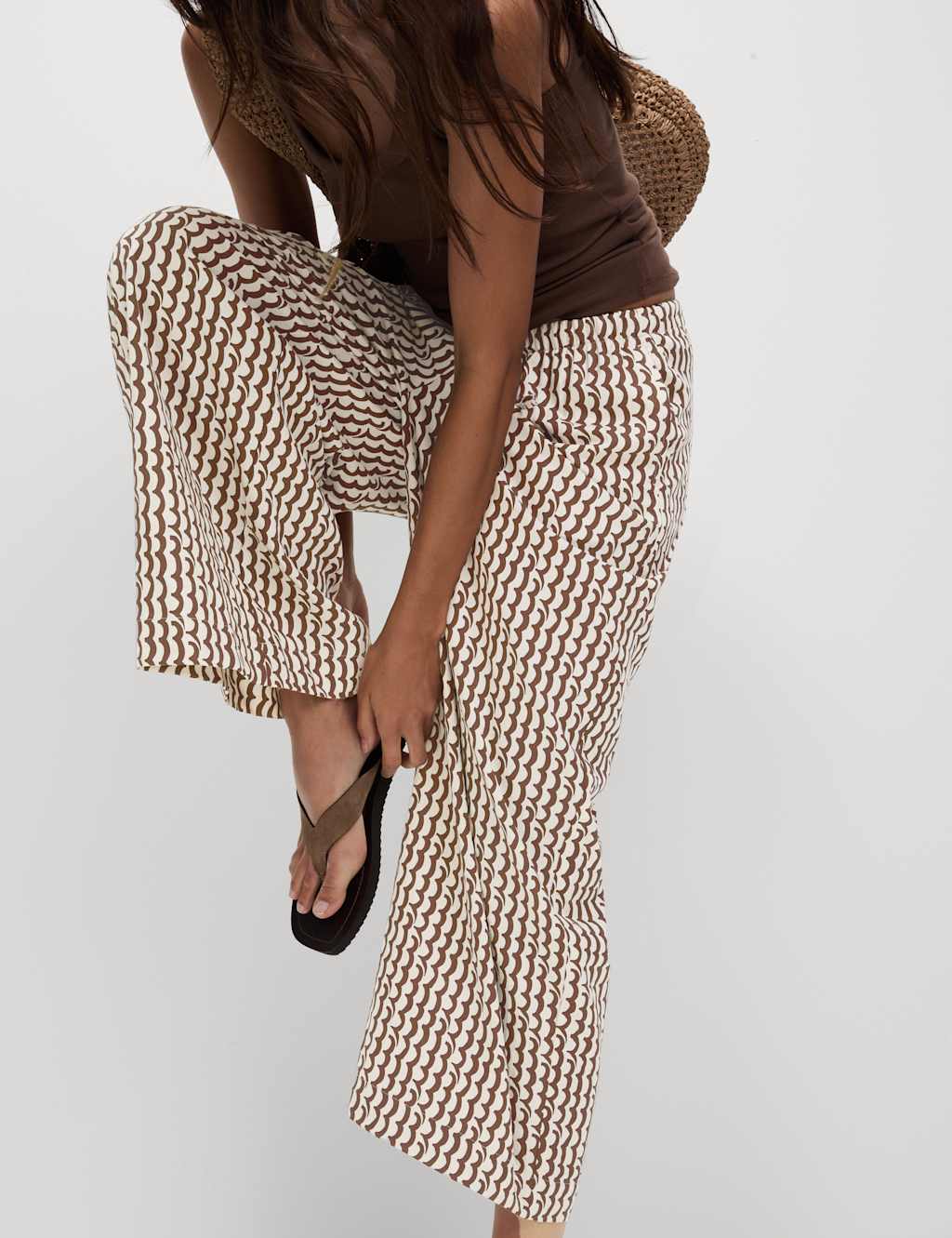 Geometric Wide Leg Culottes