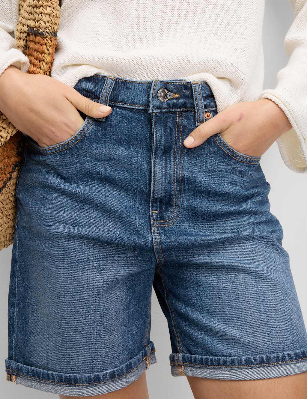 Denim Boyfriend Shorts