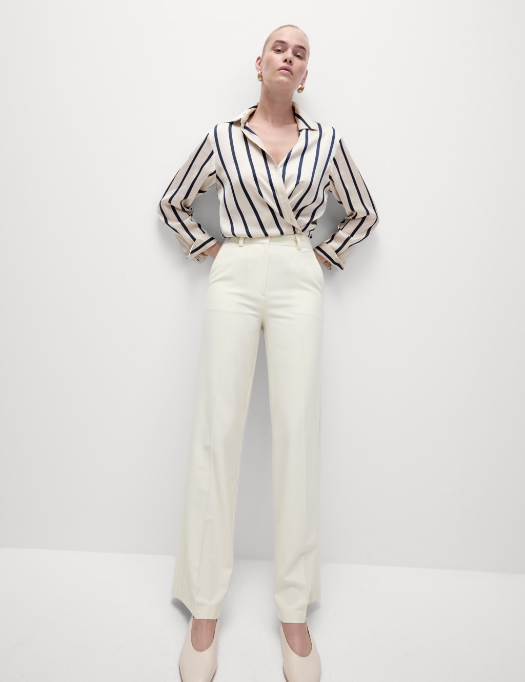 Woven Wide Leg Trousers