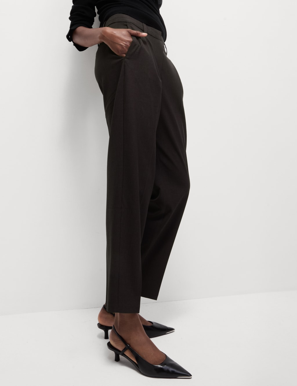 Meliae Moth Embroidered Tapered Trousers main image 1