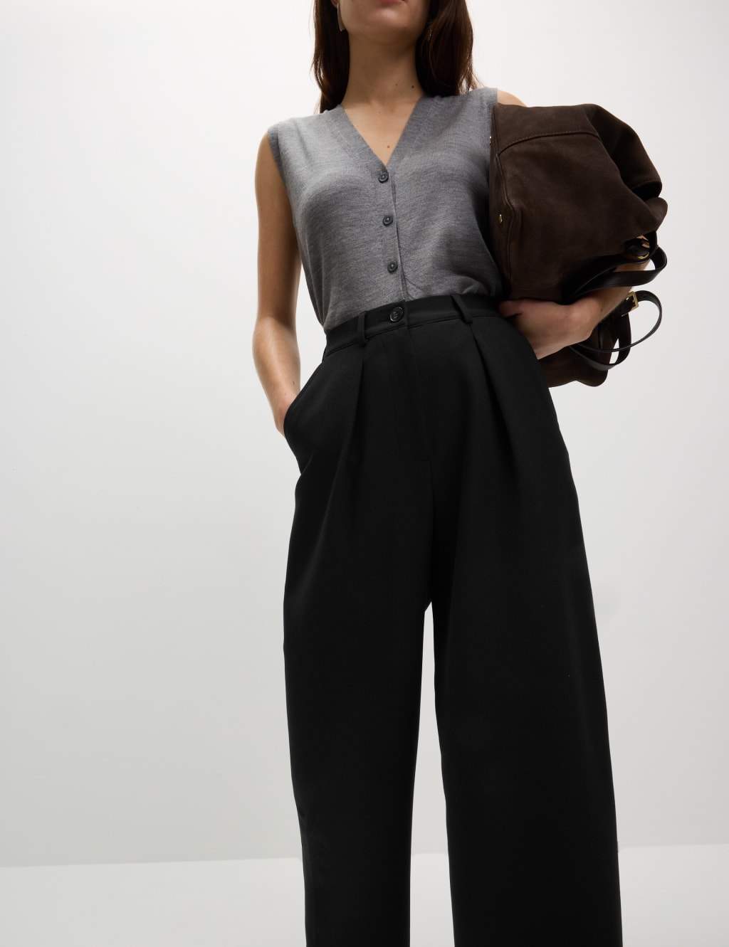 Barrel Leg Trousers