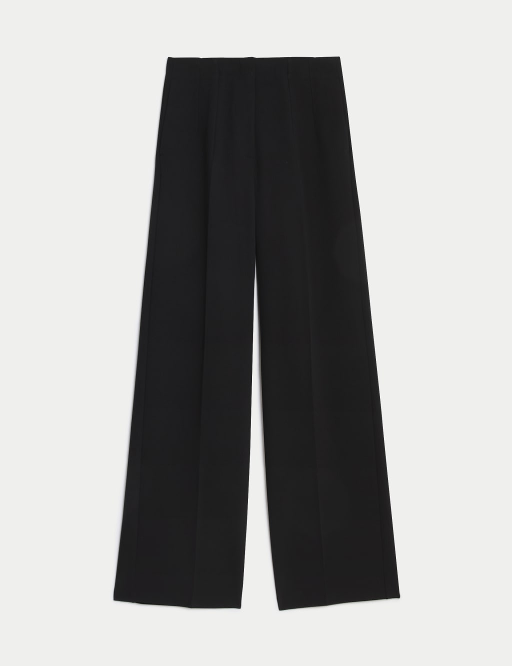 Woven Elasticated Waist Wide Leg Trousers
