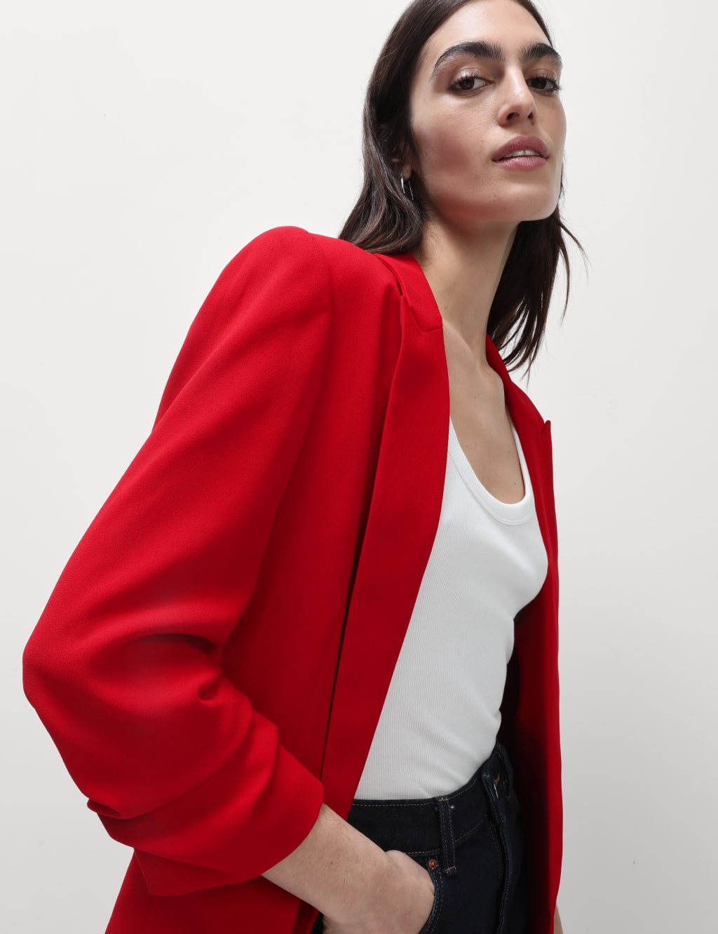 Marks and spencer red blazer shop