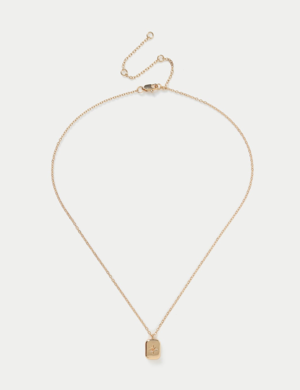 14ct Gold Plated March Birthstone Necklace