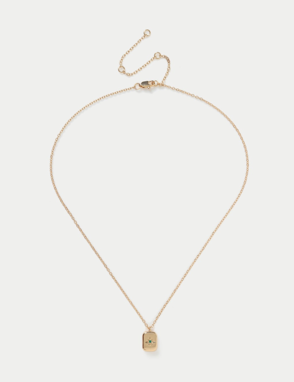 14ct Gold Plated May Birthstone Necklace