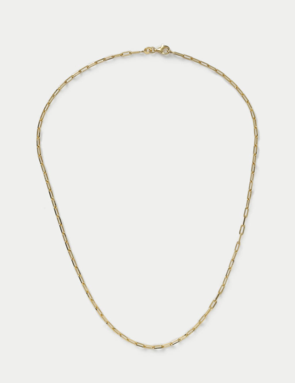 925 Sterling Silver Paper Clip Necklace