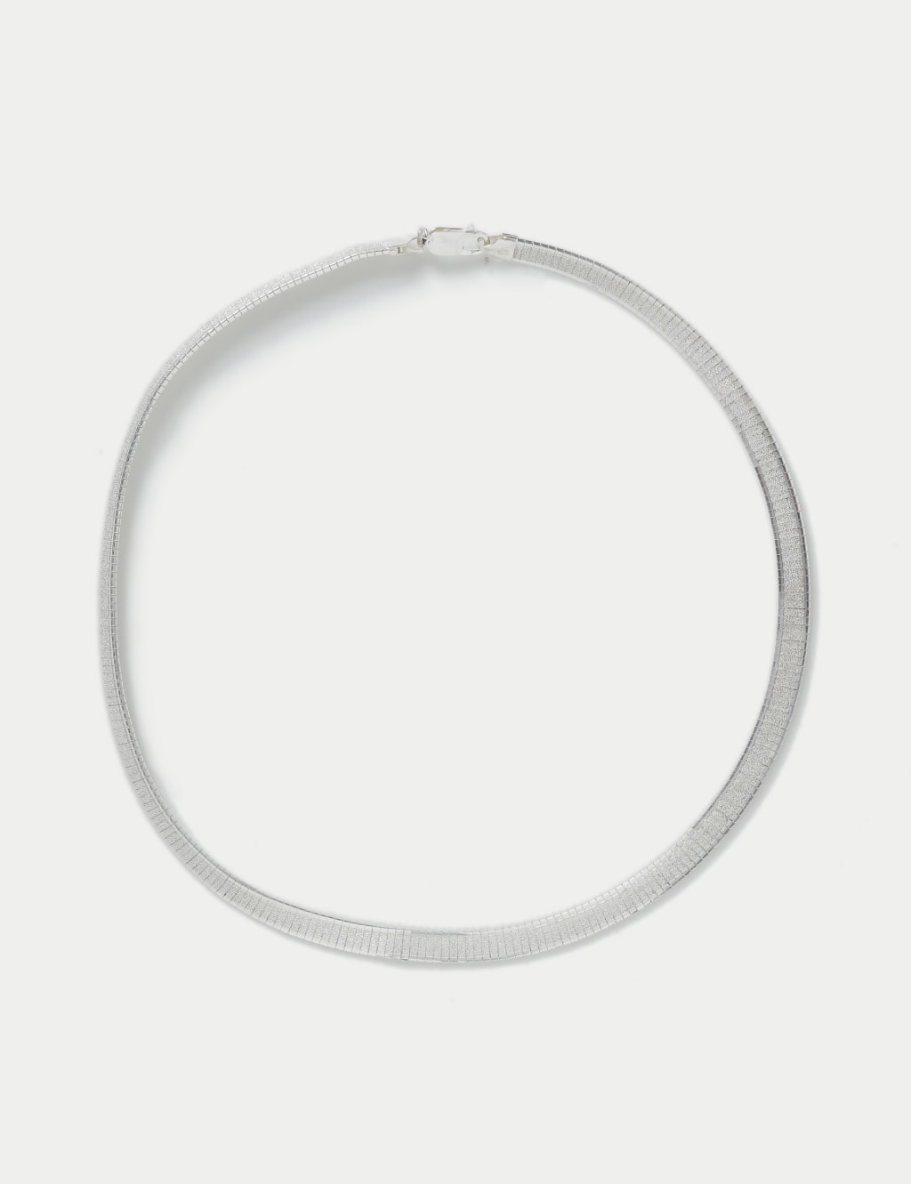 925 Sterling Silver Flat Chain Necklace