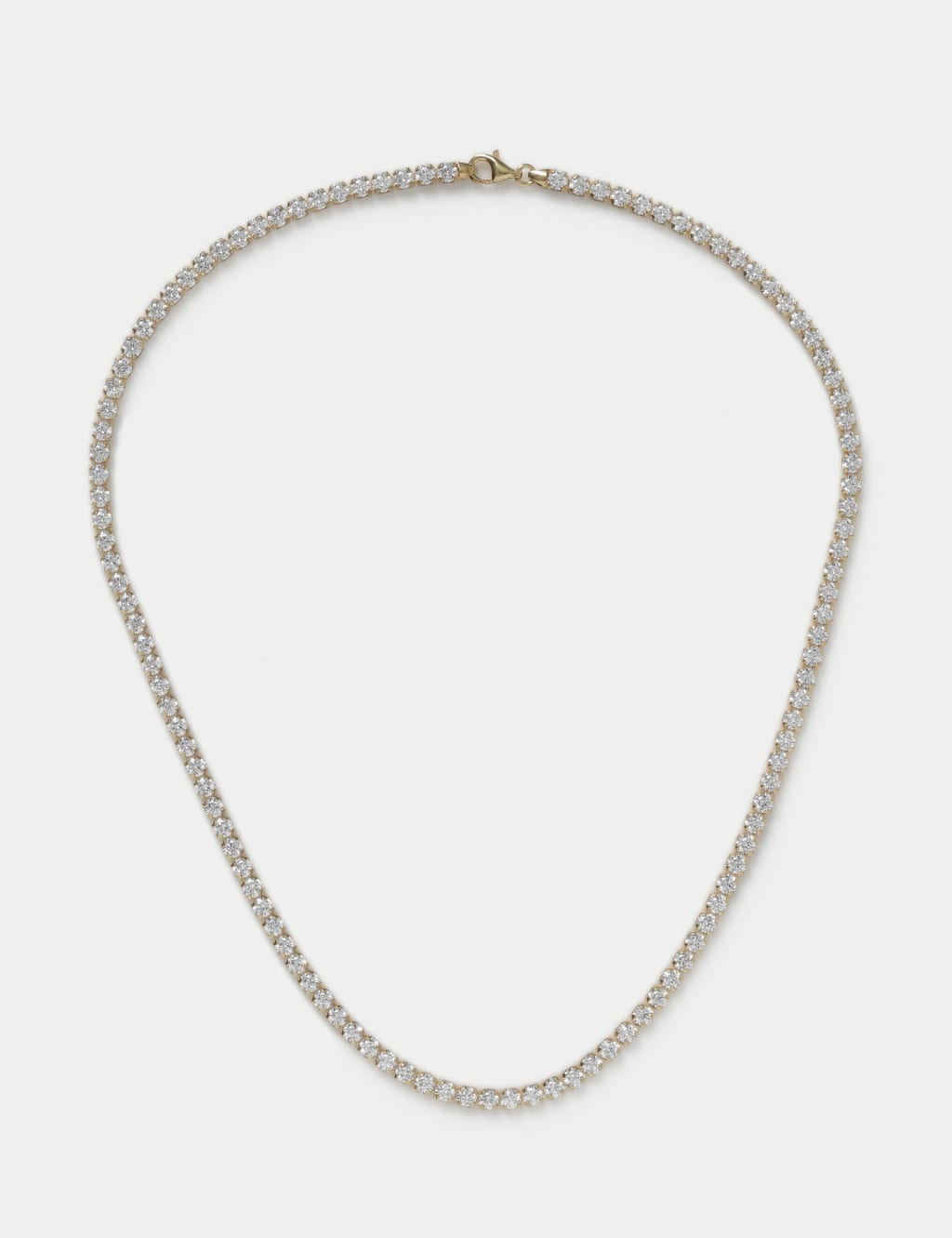 925 Sterling Silver Cubic Zirconia Tennis Necklace