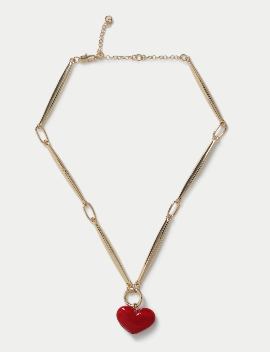 Red Heart Pendant Chain