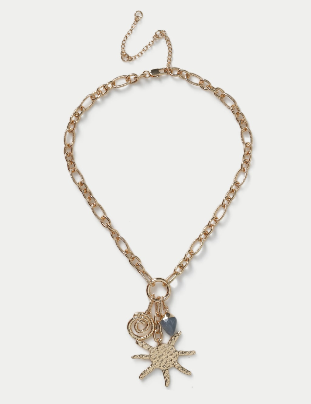 Chain and Sun Pendant Necklace