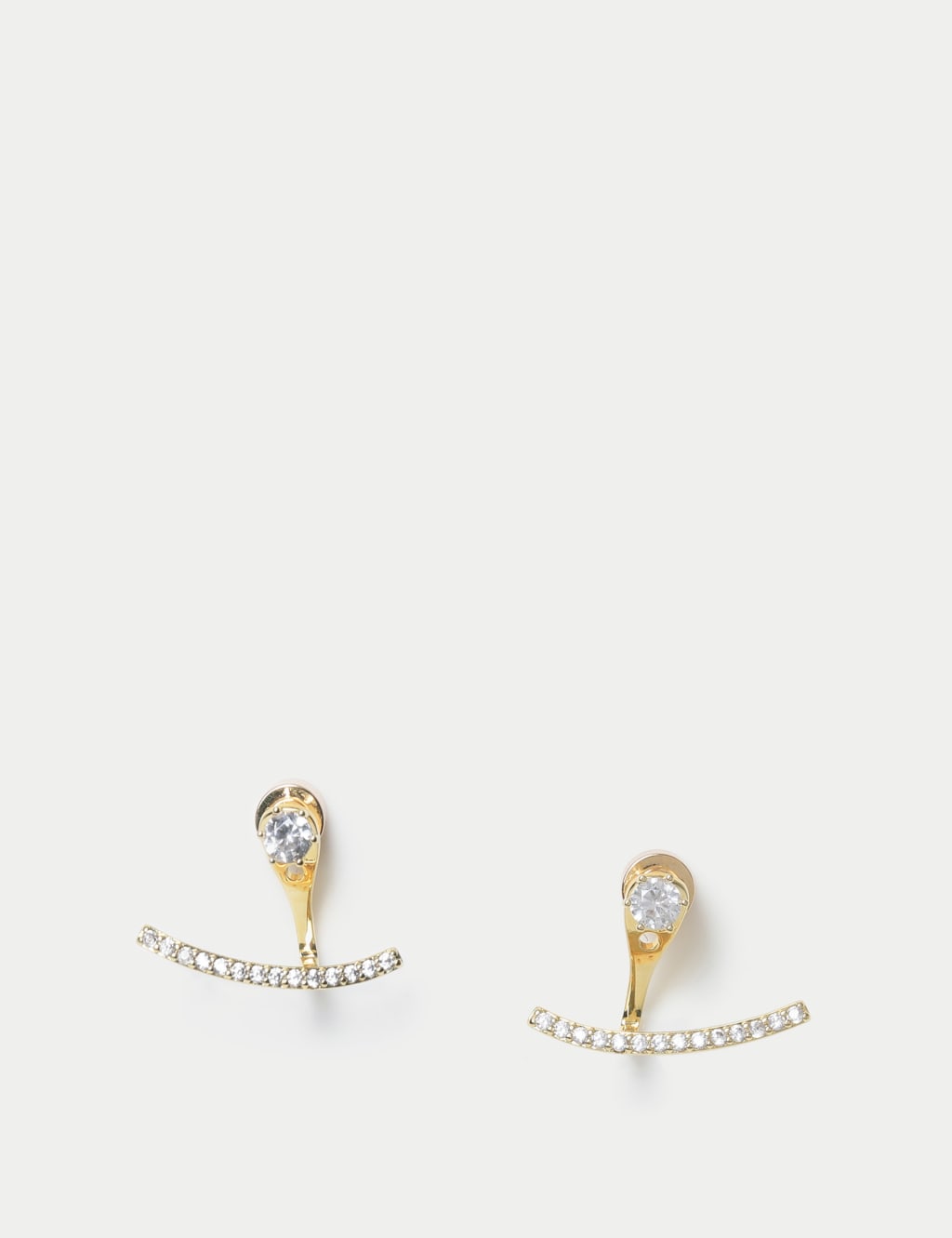 14ct Gold Plated Cubic Zirconia Stud Earring