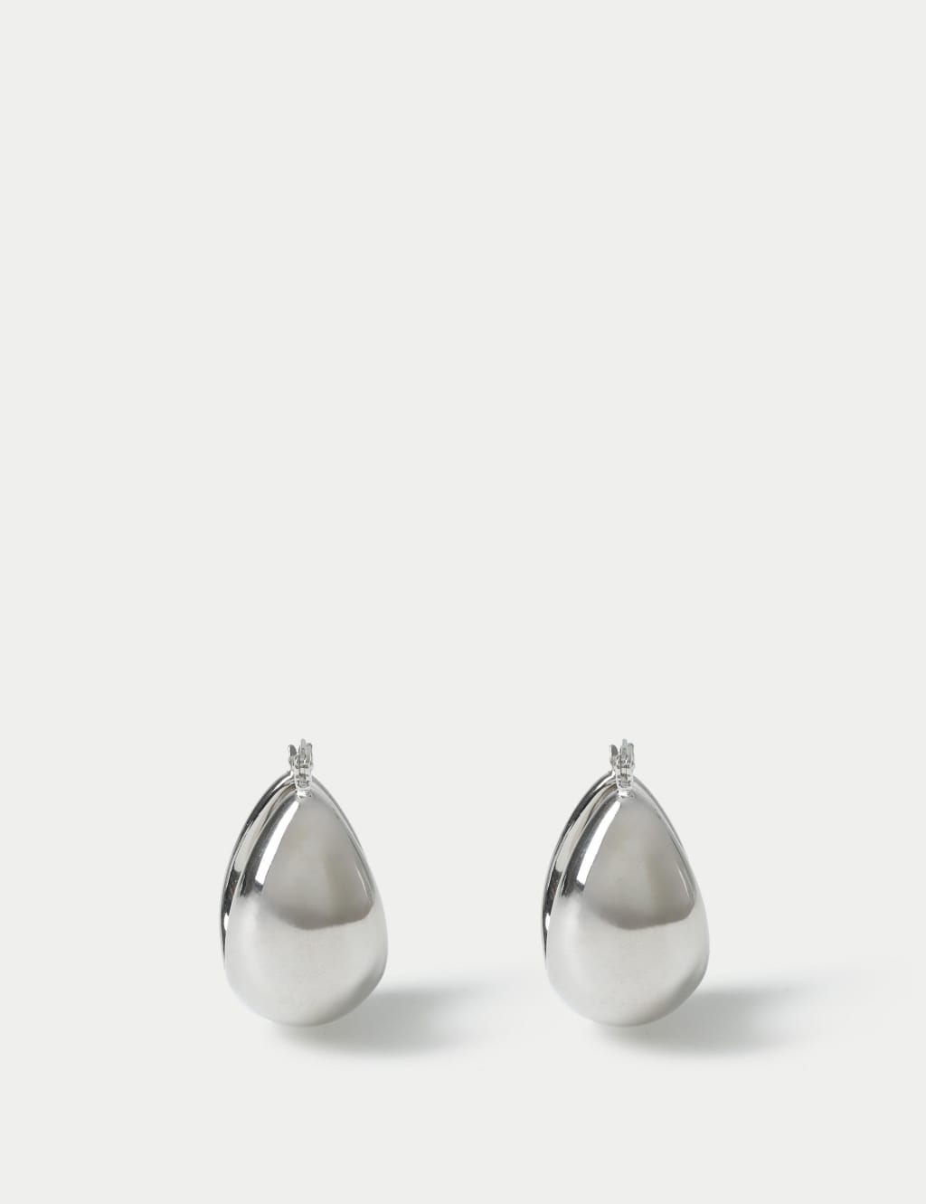 Autograph 925 Sterling Silver Chubby Hoop Earring Silver