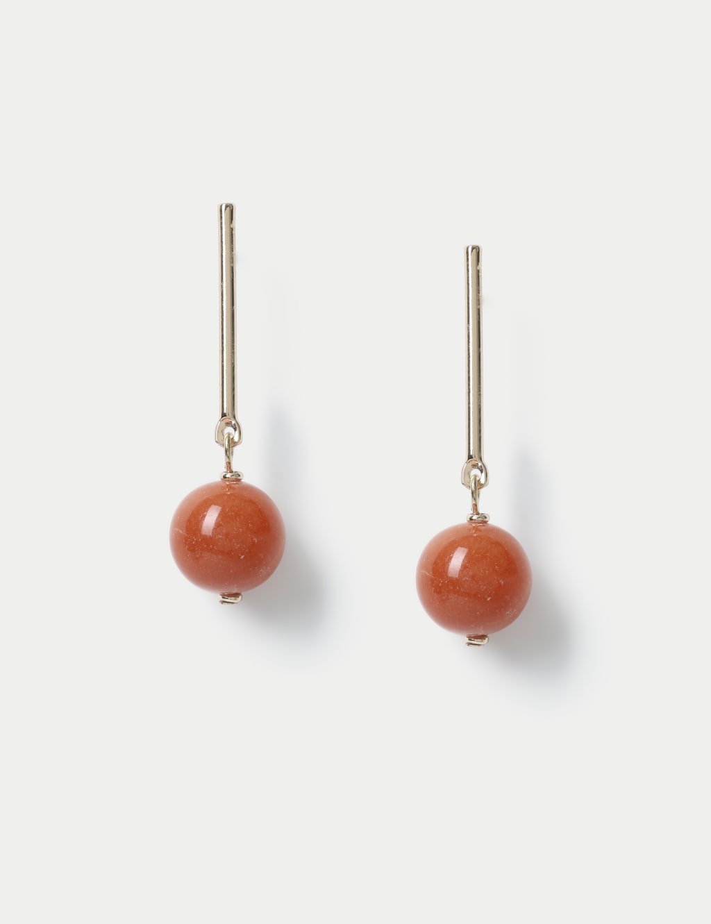 Stick and Ball Drop Earrings