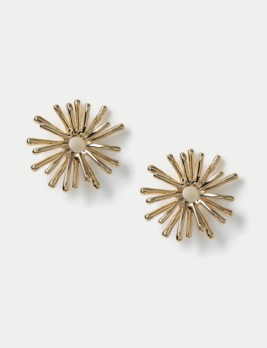 Sun Outline Detail Stud Earrings