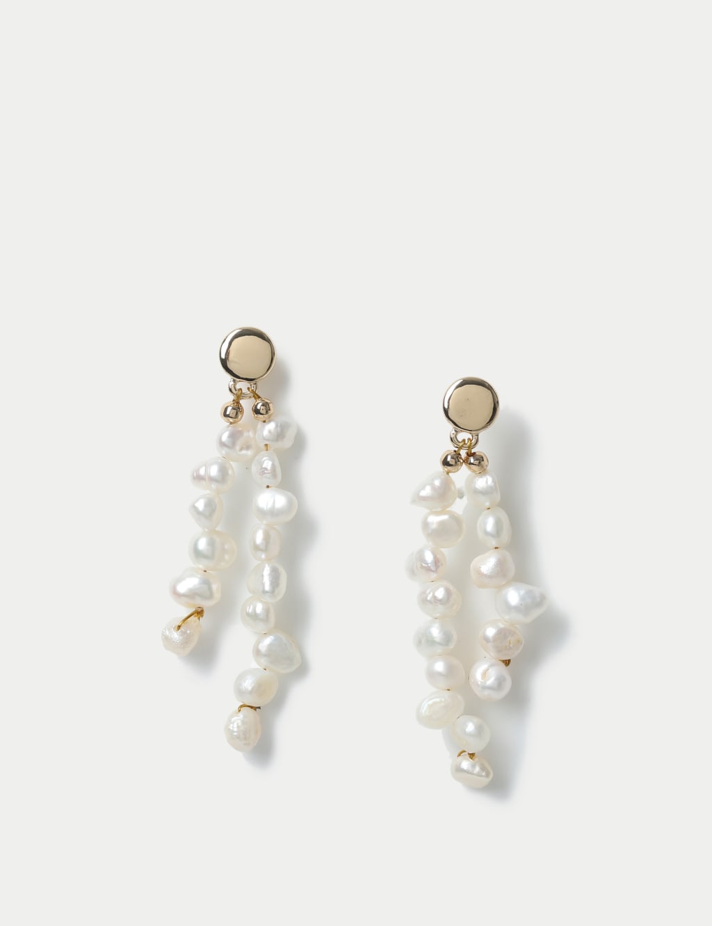 Scattered Fresh Water Pearl Drop Earrings