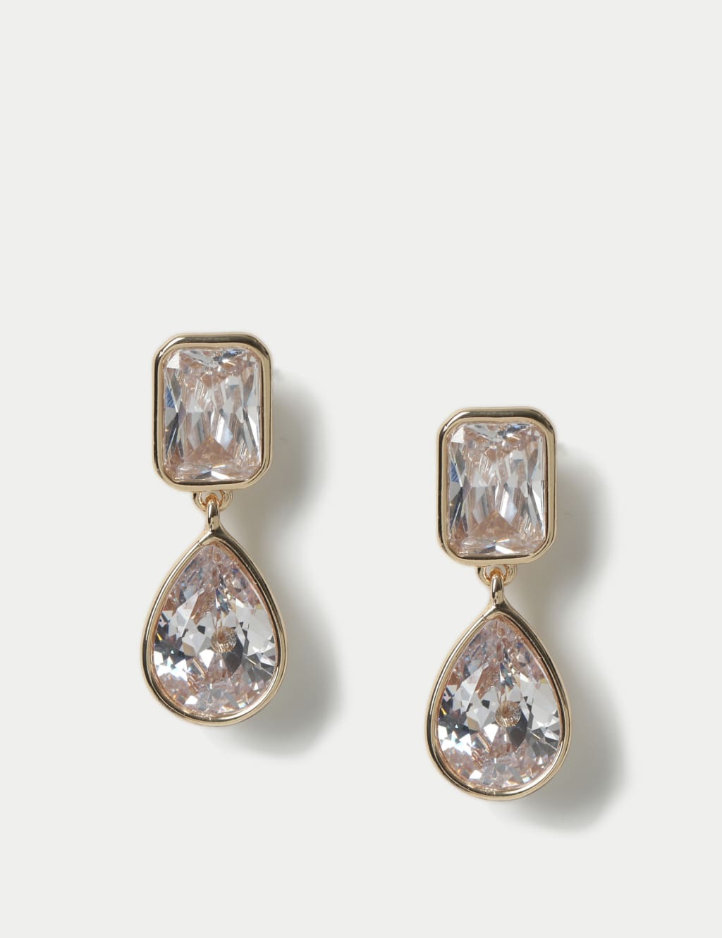 Cubic Zirconia Drop Earrings