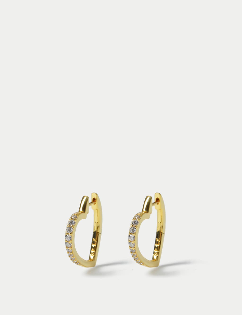 925 Sterling Silver Heart Hoop Earrings