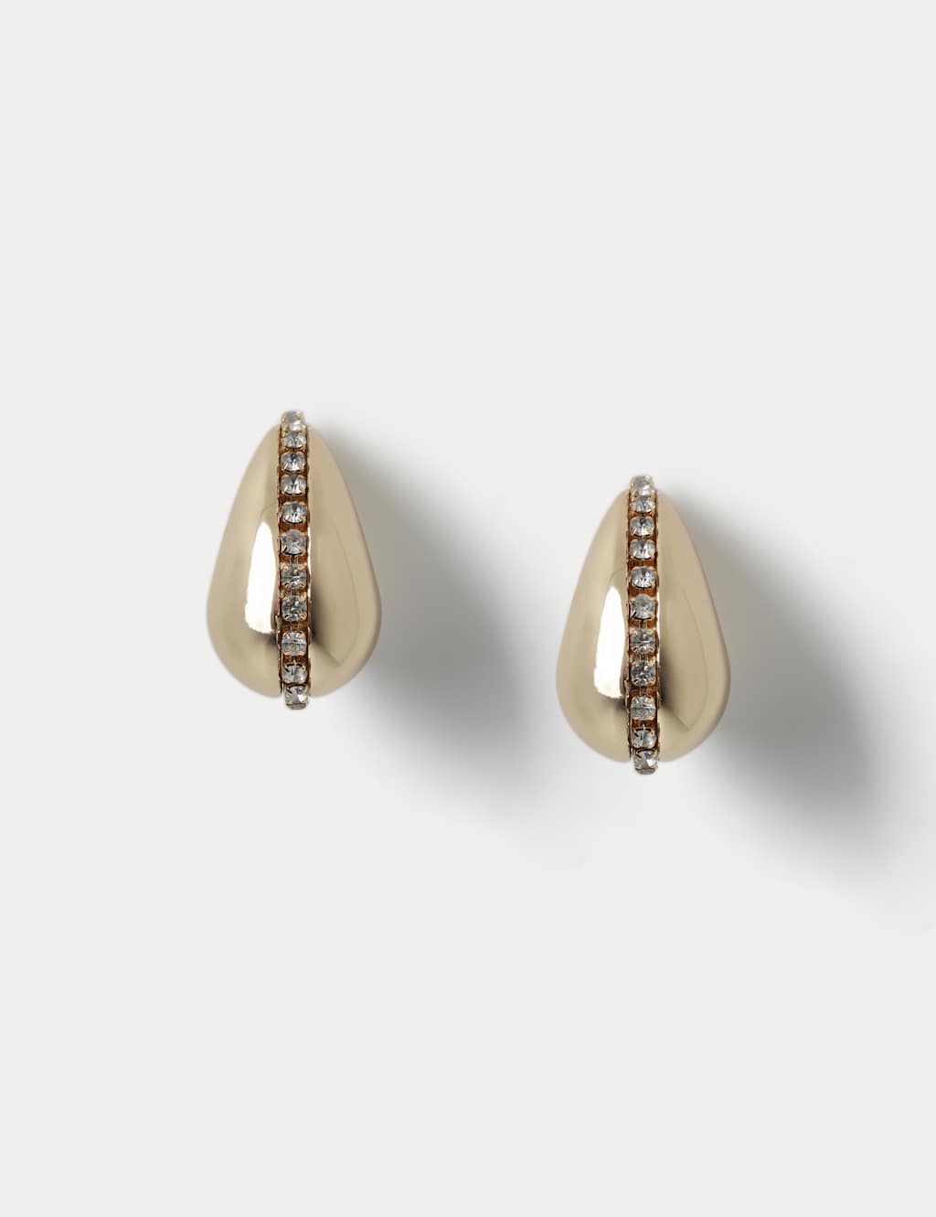 Cup Chain Tear Drop Earrings