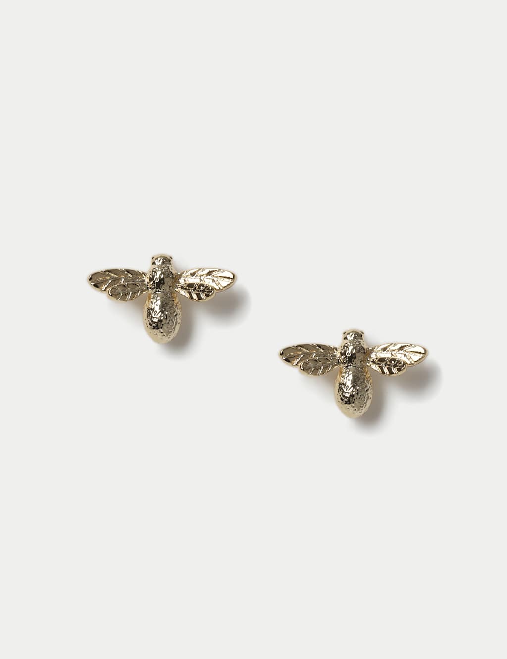 14ct Gold Plated Bee Stud Earrings