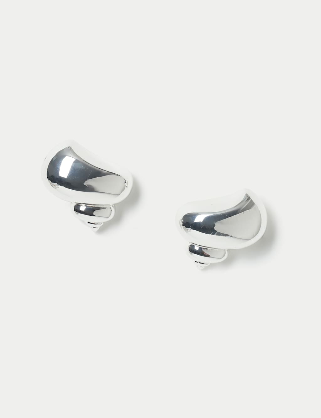 Sphere Shell Stud Earrings