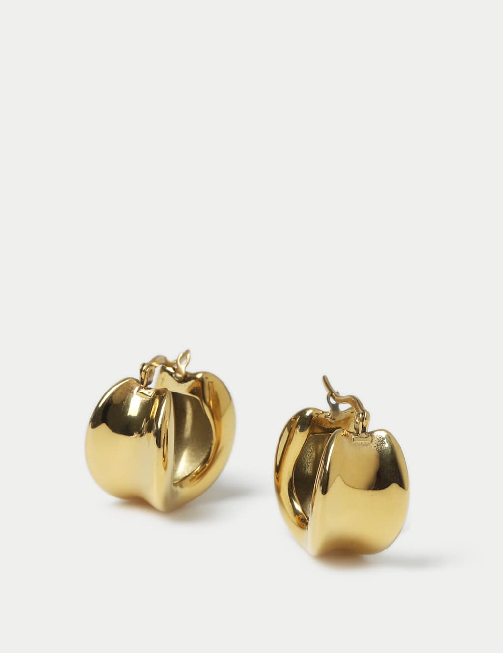 Stainless Steel Chubby Hoop Earrings