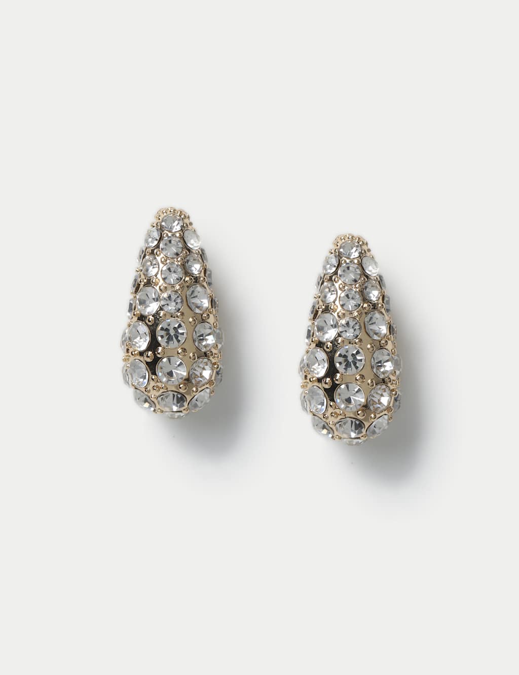 Cup Chain Dome Drop Earrings