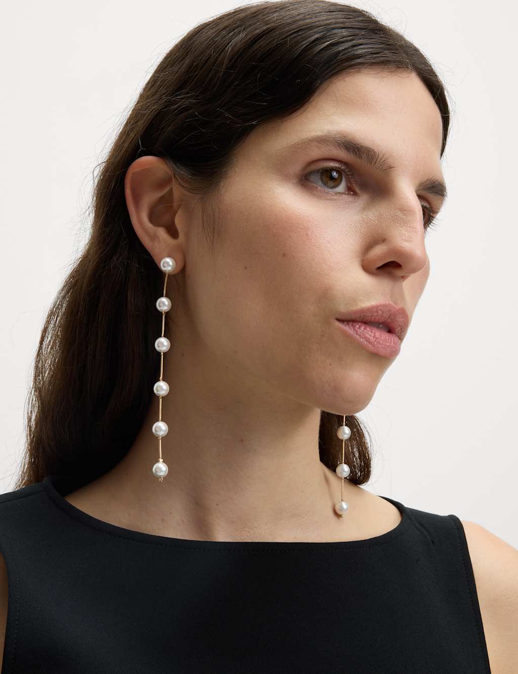 Pearl Shoulder Duster Earrings
