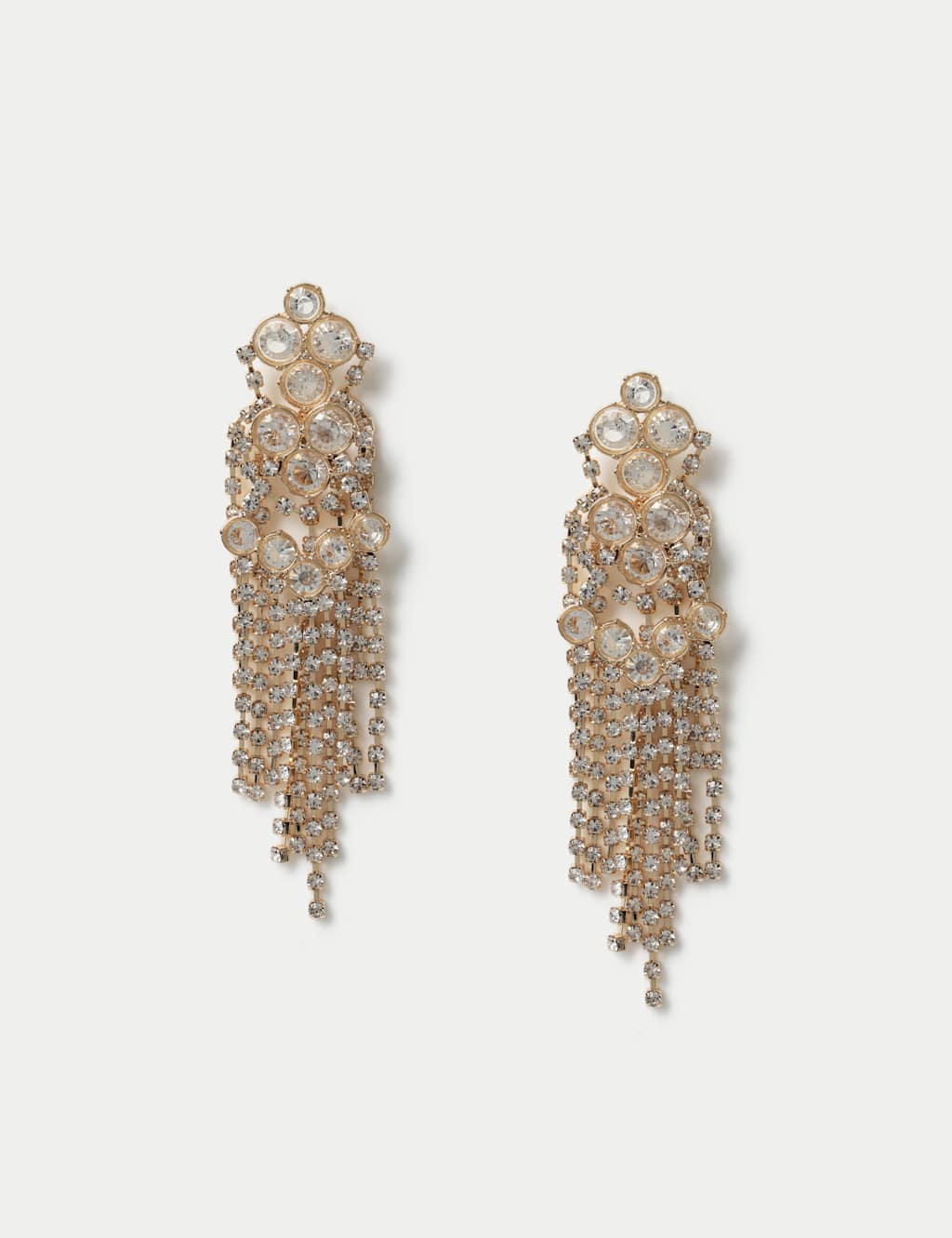 Oversized Rhinestone Drop Earrings