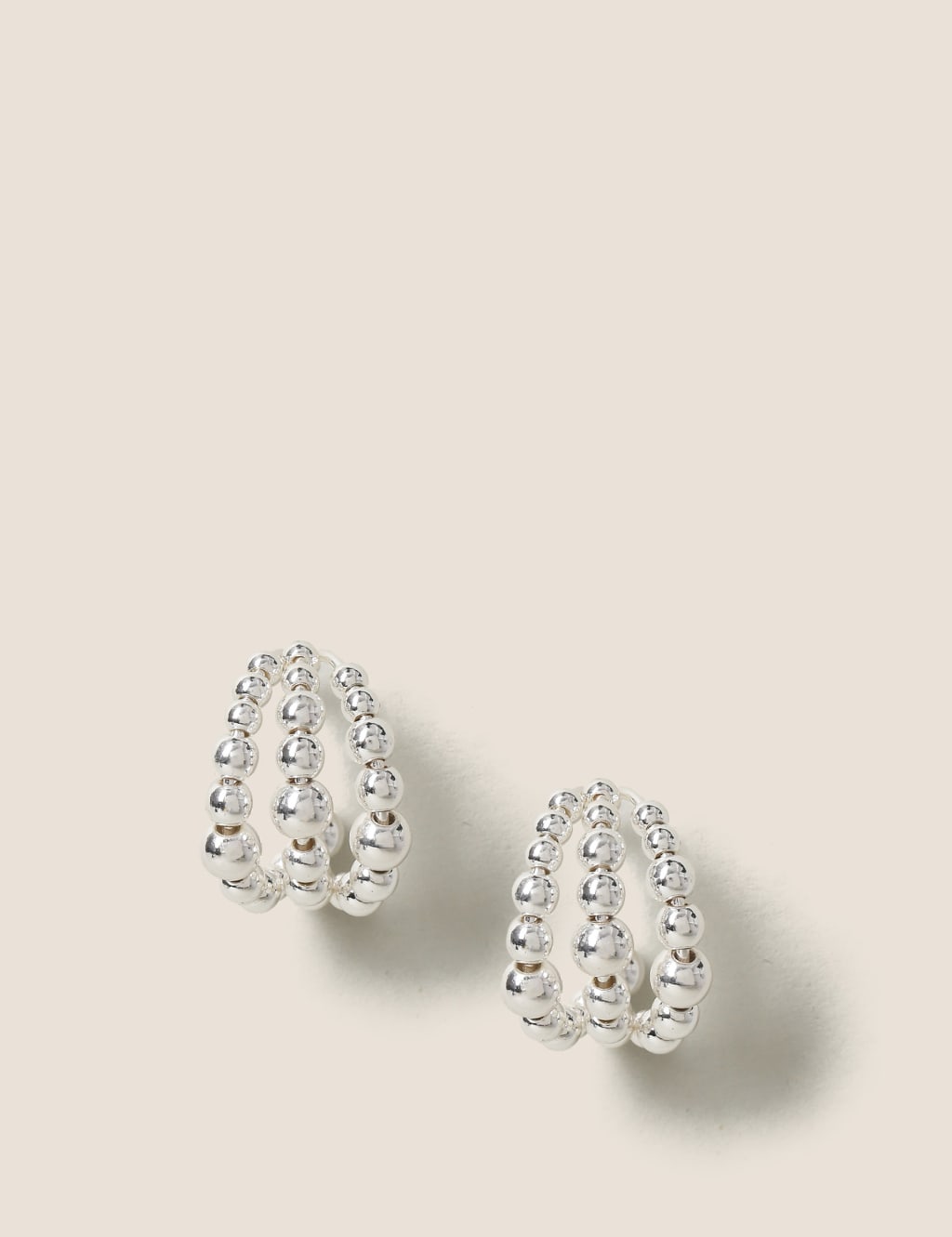 M&S Ball Hoop Earring Silver