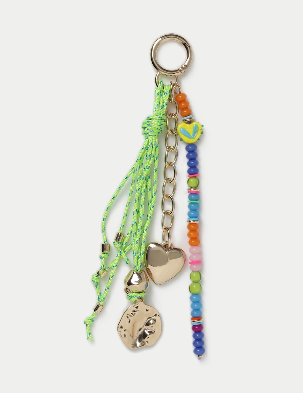 Multi Beaded Colourful Bag Charm