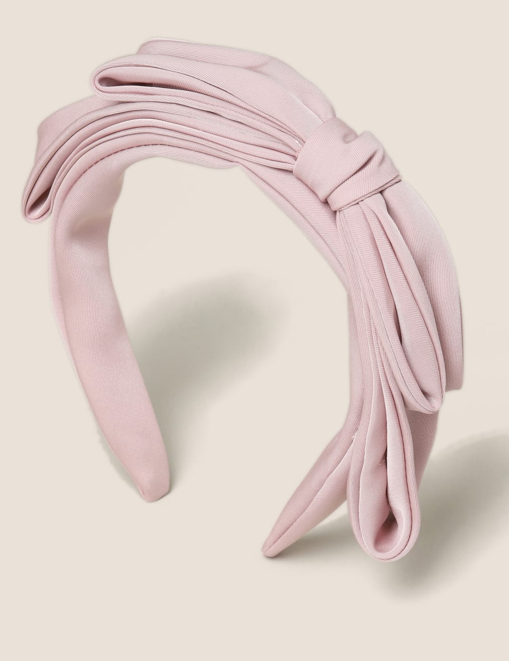 M&S Collection female Pink Bow Alice Band, Pink