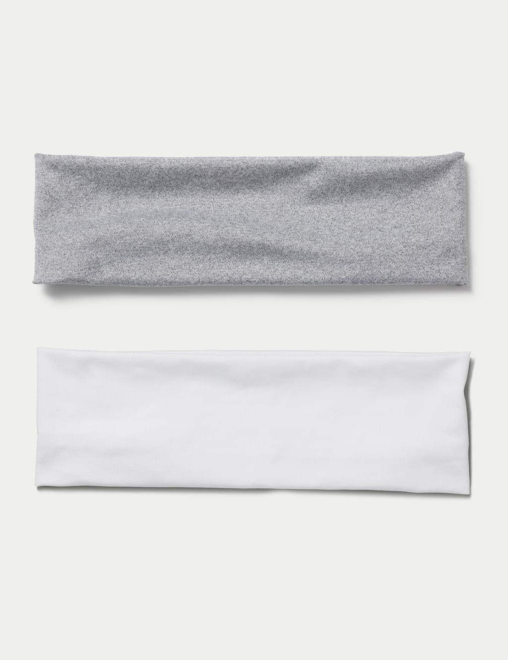 2 Pack White and Grey Hair Bandeau