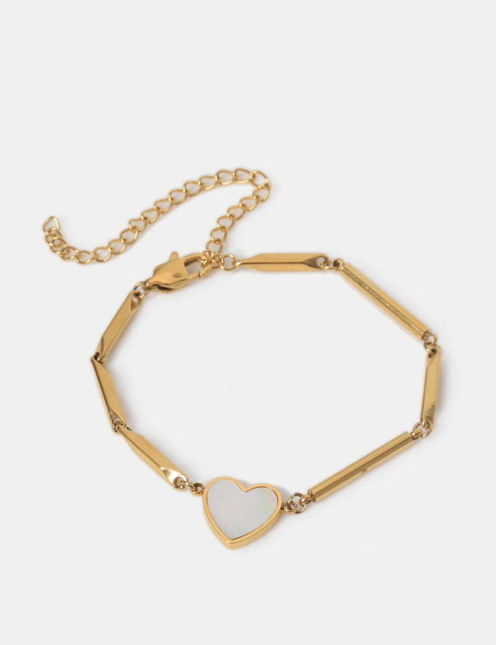 Stainless Steel Twist and Heart Wristwear