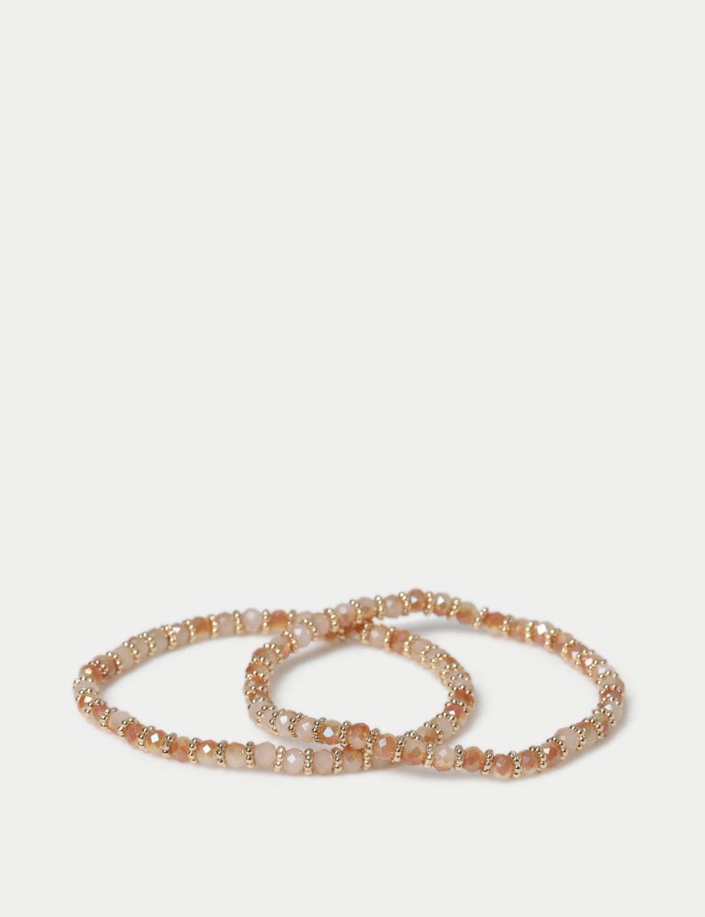 2 Pack Beaded Multi Colour Wristwear Set