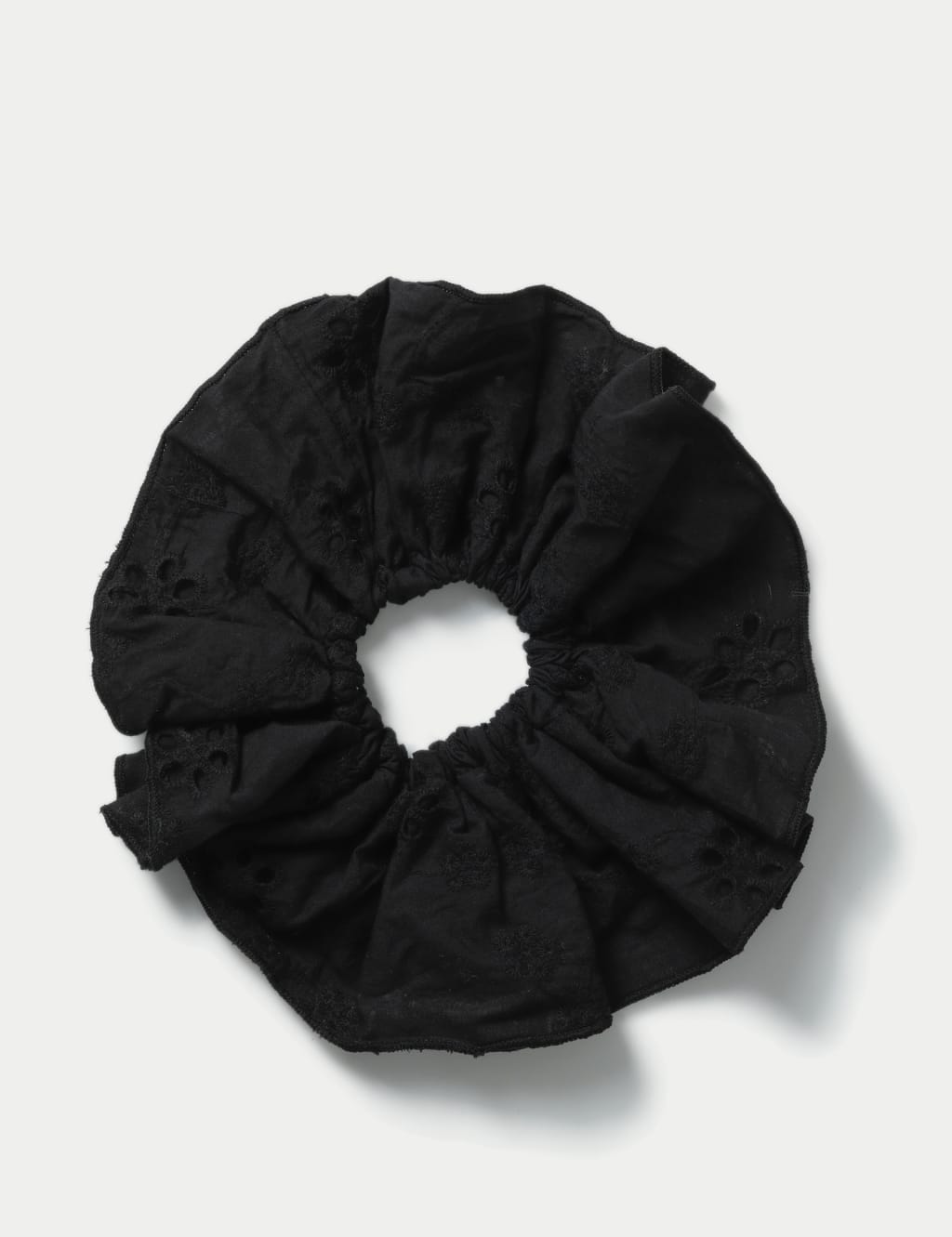 Red Broderie Scrunchie